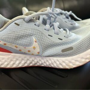 Nike Gray and Red Athletic Shoes